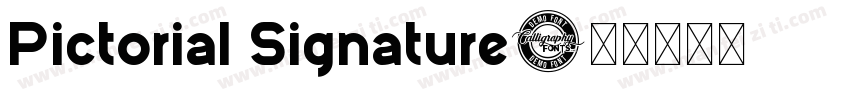Pictorial Signature字体转换